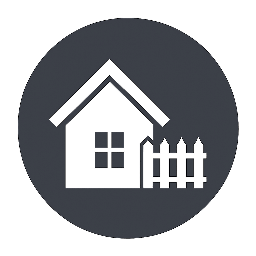 House and picket fence icon - leads to services page