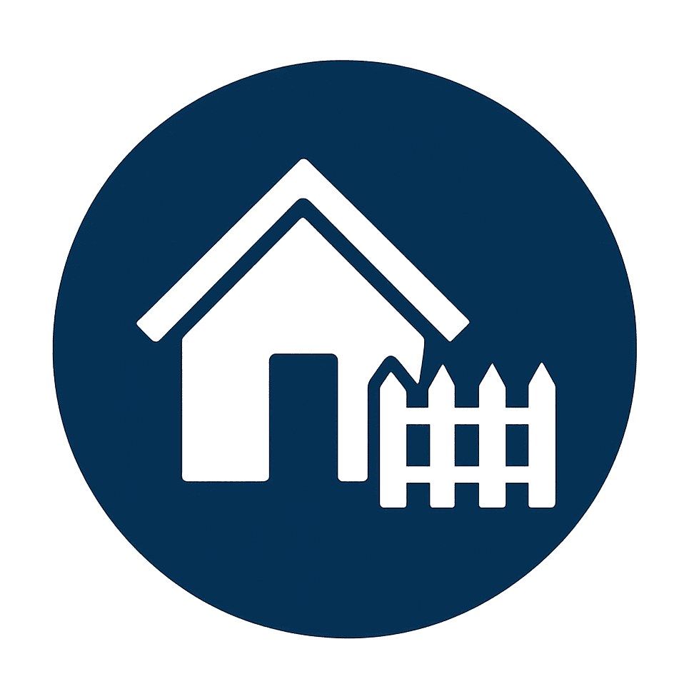 House and picket fence icon - leads to services page